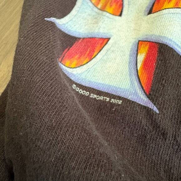 Vintage West Coast Choppers Longsleeve T-Shirt Size XL Jesse Biker Flames Y2K - Picture 4 of 6